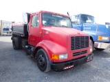 1999 INTERNATIONAL 4700 DUMP TRUCK, 14,678+ mi showing,  IH DIESEL, AUTO, S
