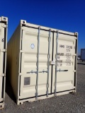 SHIPPING CONTAINER,  20', (1) SET OF END DOUBLE DOORS, FORK HOLES S# HHXU33