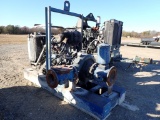 CORNELL WATER PUMP,  JOHN DEERE DIESEL, MOUNTED ON FUEL TANK