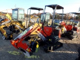 AGT MX15R MINI EXCAVATOR,  420 CC GAS, 15-HP, RUBBER TRACKS, MANUAL THUMB,