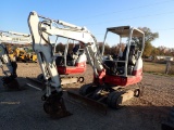 2020 TAKEUCHI TB230R MINI EXCAVATOR, 1573+ HRS,  OROPS, RUBBER TRACKS, BACK