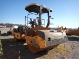 VOLVO DD120C COMPACTOR,  DOUBLE DRUM, SMOOTH DRUMS, IN OPERATION BUT HAS SL