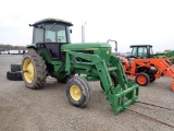 JOHN DEERE 4630H WHEEL TRACTOR, 65+ HRS SHOWING,  DIESEL, CAB, AC, 3PT, PTO