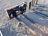 WOLVERINE PFA-11-3300G SKID STEER FORKS,  HYDRAULIC ADJUSTABLE, 48