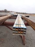 BUNDLE OF (15) LENGTHS OF SQUARE TUBING,  GALVANIZED, 2-1/2