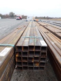BUNDLE OF (25) LENGTHS OF SQUARE TUBING,  2-1/2