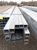 BUNDLE OF (25) LENGTHS SQUARE TUBING,  GALVANIZED, 2-1/2
