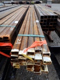 BUNDLE OF (25) LENGTHS OF RECTANGULAR TUBING,  1-1/2