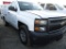 2014 CHEVROLET SILVERADO PICKUP TRUCK, (+/-) 118,443  SINGLE CAB W/ HEATED