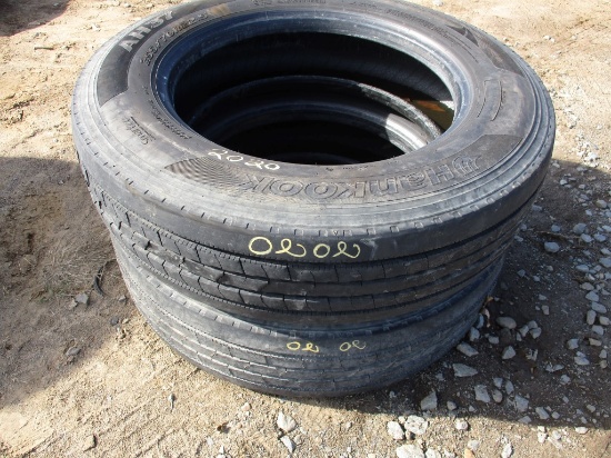 (2) 255/70R22.5 TIRES