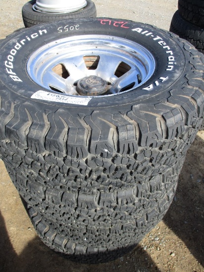 BFGOODRICH K02 (4) TIRES,  31/10.50R15 ON TOYOTA WHEELS
