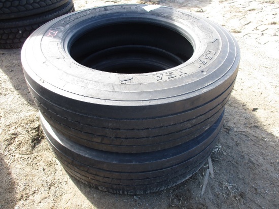 GOODYEAR (2) TIRES,  275/70R22.5
