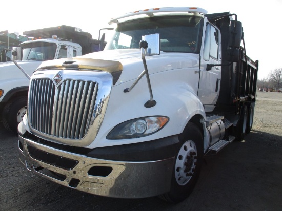 2011 INTERNATIONAL PROSTAR DUMP TRUCK, (+/-) 474,785  INTERNATIONAL DT466 D