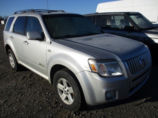 2009 MERCURY MARINER CAR,  HYBRID, FWD, PS, AC S# 4M2CU29389KJ01521, NO TIT