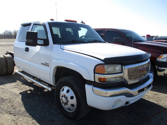2006 GMC SIERRA 3500 TRUCK, 316,228+ mi,  CREWCAB, DURAMAX DIESEL, AUTO, 4X