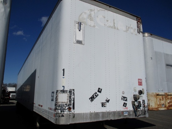 2007 LUFKIN DRY VAN TRAILER,  53 FT X 102 INCHES, SWING DOORS, WOOD SIDE PA