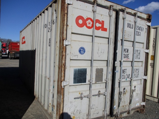 SHIPPING CONTAINER,  20'. SET OF SIDE DOORS, FORK HOLES S# DOLU1547617