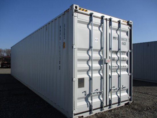 CONTAINER  40' WITH END DOOR, (4) SETS OF SIDE DOORS