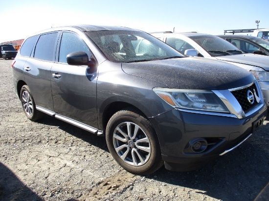 2013 NISSAN PATHFINDER SUV 167,315  4X4, V6, GAS, AUTOMATIC, 3RD ROW, PS, A