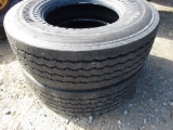 BRIDGESTONE (2) TIRES,  315/80R22.5