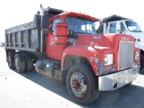 1980 MACK DUMP TRUCK (+/-) 340,427  MACK DIESEL, MANUAL TRANS, TWN SCREW, C