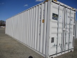 2024 ZHW SHIPPING CONTAINER,  40', HIGH CUBE, (2) OPEN SIDE DOORS, (1) END