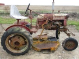 1949 FARMALL CUB TRACTOR,  DOES NOT RUN, 4' BELLY MOWER