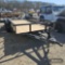 2025 Tiger Utility Trailer, 14', tandem axle singles, slide-in ramps