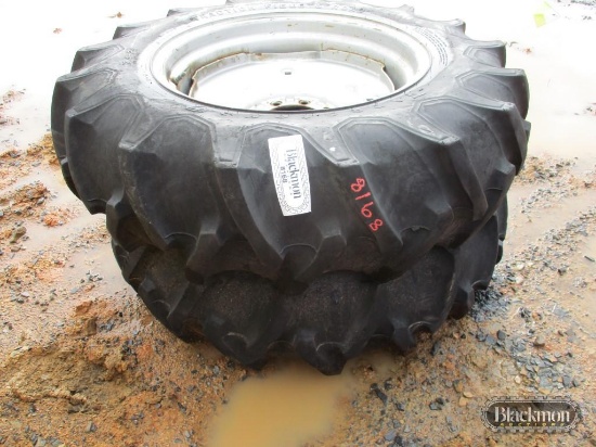 (2) TRACTOR TIRES AND WHEELS