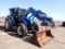 NEW HOLLAND P5060 WHEEL TRACTOR, 4,000 (+/-)  CAB, 820 PL LOADER, DOUBLE QU
