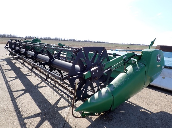 2011 JOHN DEERE, 630D HEADER,  DUAL DRIVE, HYD FLOAT, STEEL FINGERS, *DRIVE