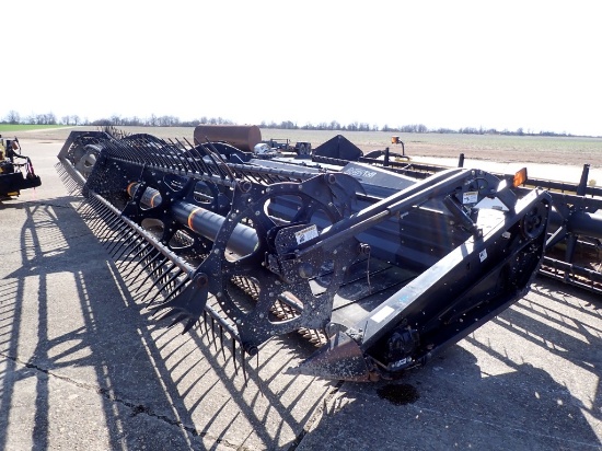 2012 MAC DON 2152 DRAPER HEADER,  30', MISSING PARTS & DAMAGED S# YCZN08568