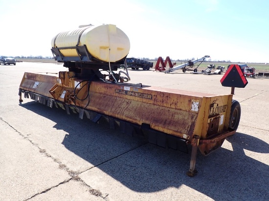 BALE SHREDDER, HOODED SPRAYER,  3PT, 300 GALLON TANK, HYDRAULIC DRIVEN,