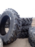(4) 20.8-R46 TRACTOR TIRES,