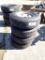 (4) 205/75R14 8-PLY TRAILER TIRES,  ON RIMS