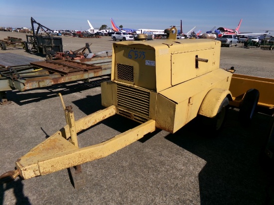 PORTABLE AIR COMPRESSOR,  DUETZ DIESEL ENGINE, PINTLE HITCH S# 3140X78
