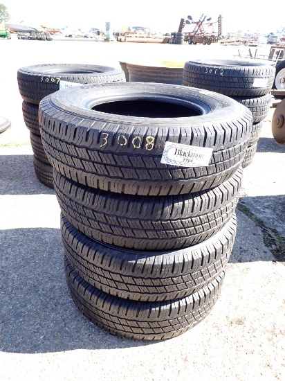 (4) 225/75R16 10-PLY TRAILER TIRES,