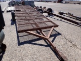 FLAT BED TRAILER,  20', TANDEM AXLE