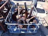 (2) CRATES,  (12) LISTER ATTACHMENTS, W/ BRACKETS