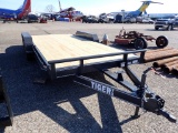 2025 TIGER BUMPER TRAILER  18', TANDEM 3500LB AXLE WITH ONE BRAKE AXLE SING