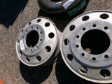 (2) ALUMINUM WHEELS,  24.5