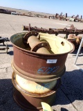 JOHN DEERE (2) RIMS,  W/ 38