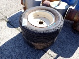 (2) TIRE AND WHEEL FOR BUSHHOG,  235/60R14