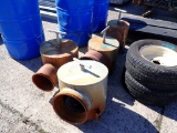 (4) RISER HEADS,