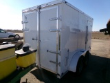 2020 SPARTAN SP2142 CARGO TRAILER,  6' X 12', TANDEM AXLE, SWING REAR DOOR