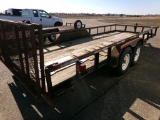 2003 TOPHAT UTILITY TRAILER,  TANDEM AXLE, 20', RAMP GATE S# 4R7BU20293T048