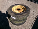 (3) TIRES AND WHEELS,  (2) 130-12/6G 14 PLY, (1) 7.50-20