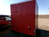 SHOP BUILT CARGO TRAILER,  6' X 7', SINGLE AXLE
