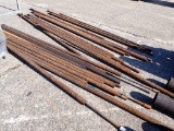 LOT OF OIL LINE & SHAFTS,  ASSORTED SIZES