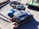 (4) LOT OF ELECTRIC MOTORS,  (1) 75 HP, (1) 20 HP, (1) 7.5 HP, (1) 50 HP